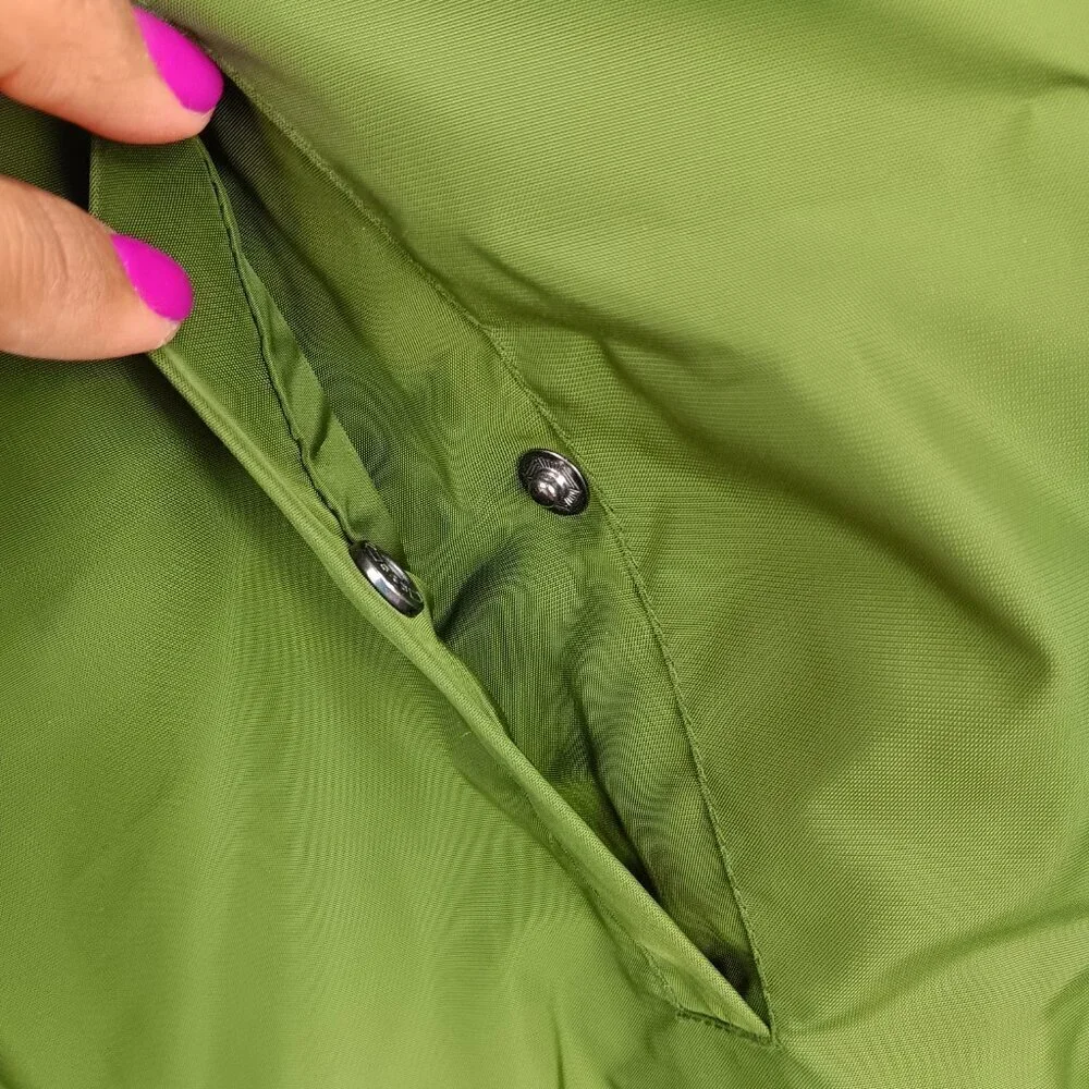 KAPPA THE 222 BANDA BZALMO BOMBER PUFFER JACKET GREEN SIZE M OUTDOOR WINDBREAKER